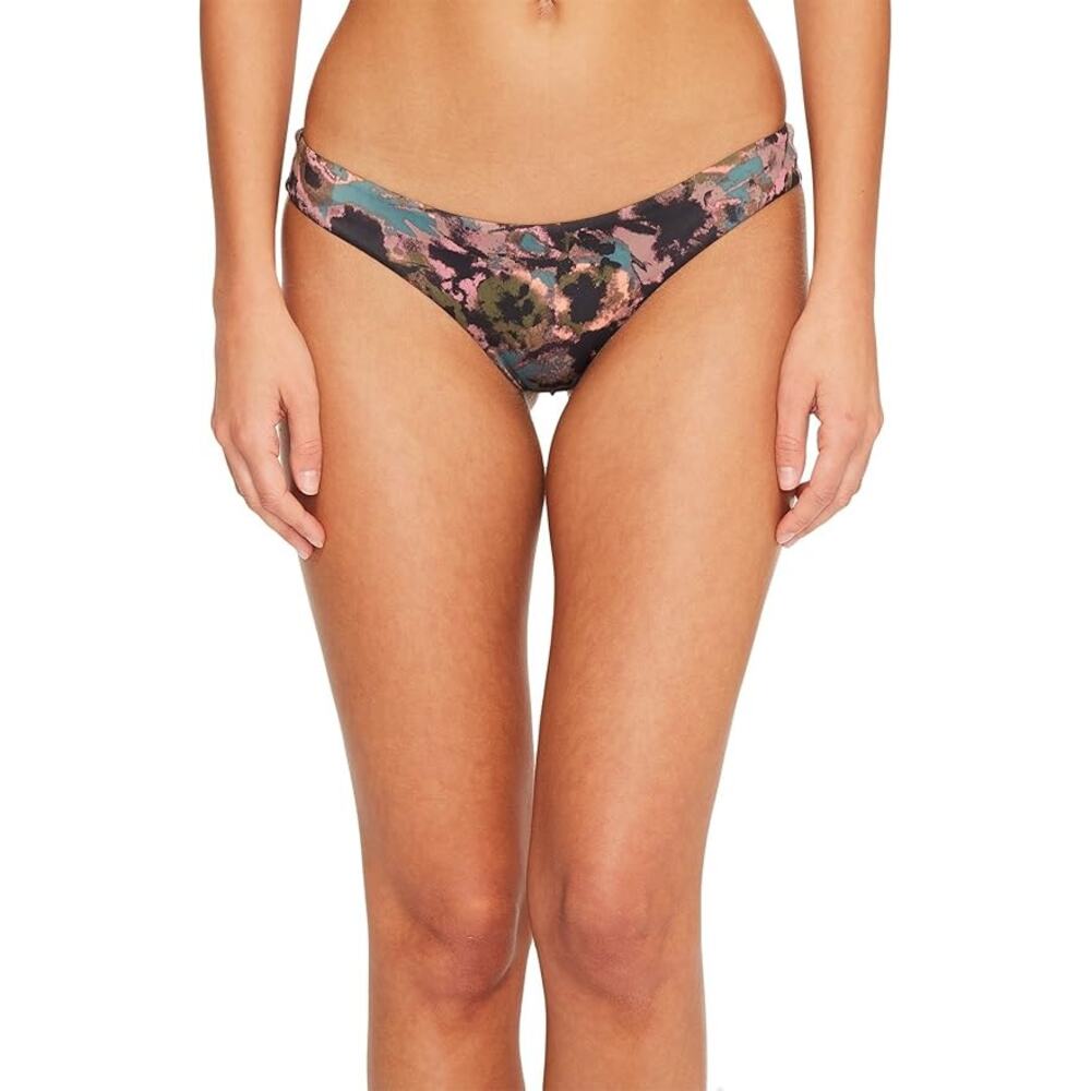 RVCA Women's Standard Camo Floral Cheeky Bikini Bottom sz S